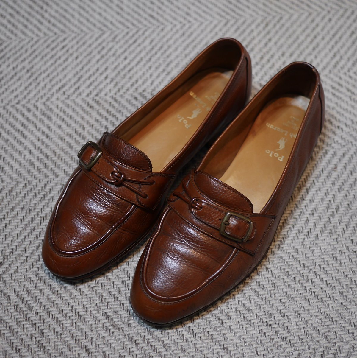 Polo ブラウンバックルローファー 楽天市場】ラルフローレン 