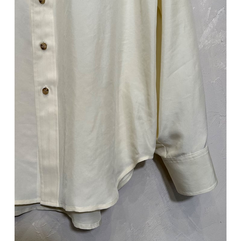 【美品】Bon Vieux ボンビュー　半袖シャツ エクリュ　M ボンヴュー オリジナル シルクシャツ サイズL | Bon Vieux