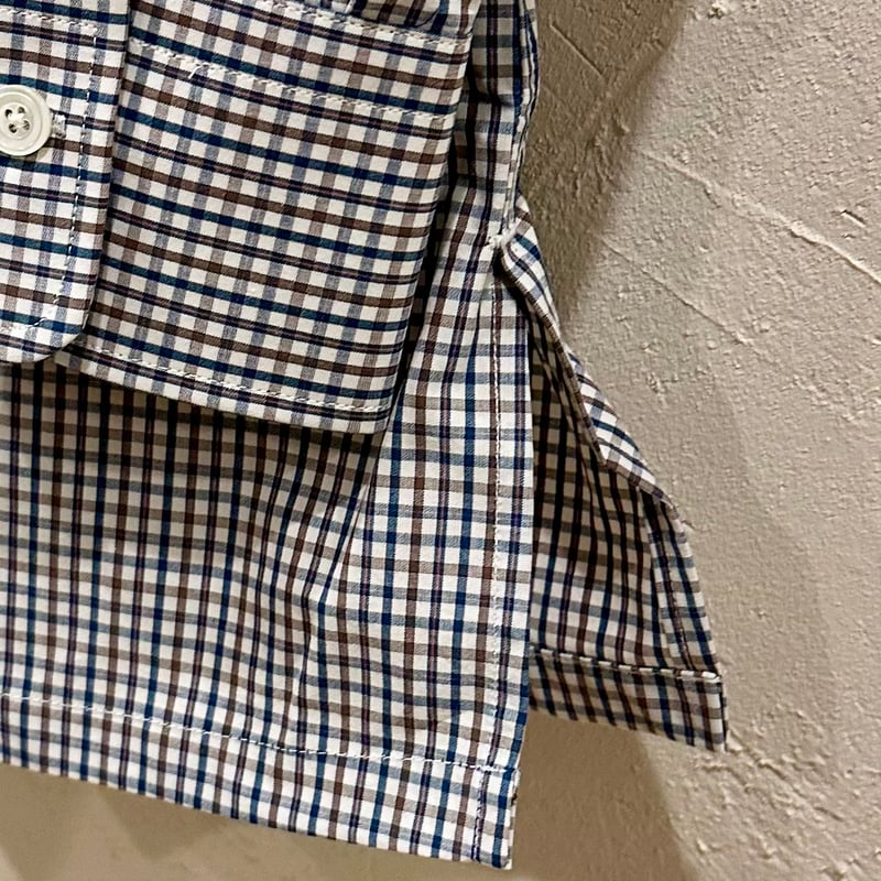 Bon Vieux オリジナル ミニチェック タブカラーシャツ サイズ36 | Bon