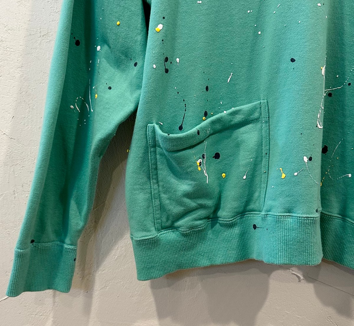 ヤス トレーディング スウェット #グリーンペイント サイズS | Bon Vieux