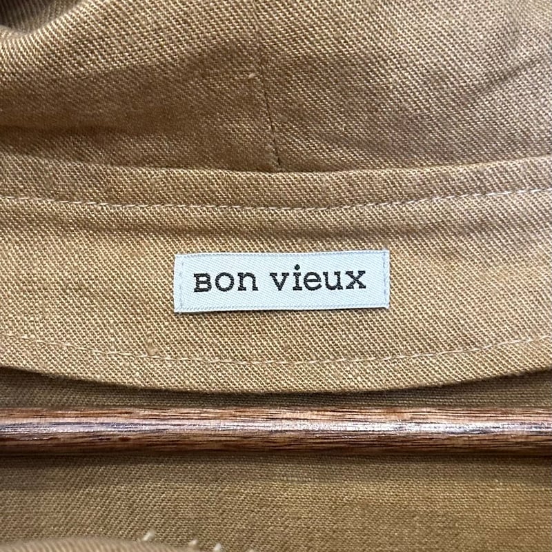Bon Vieux ヘンプ アノラックパーカー #マスタード サイズM | Bon Vieux