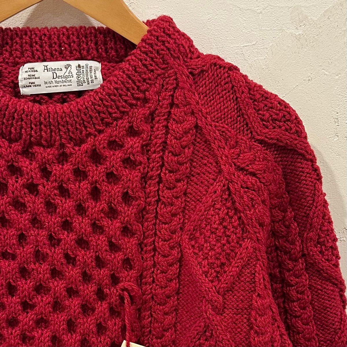 アテナデザイン　アランニット　bon vieux Athena designs アテナデザインアランニットbon vieux Athena designs