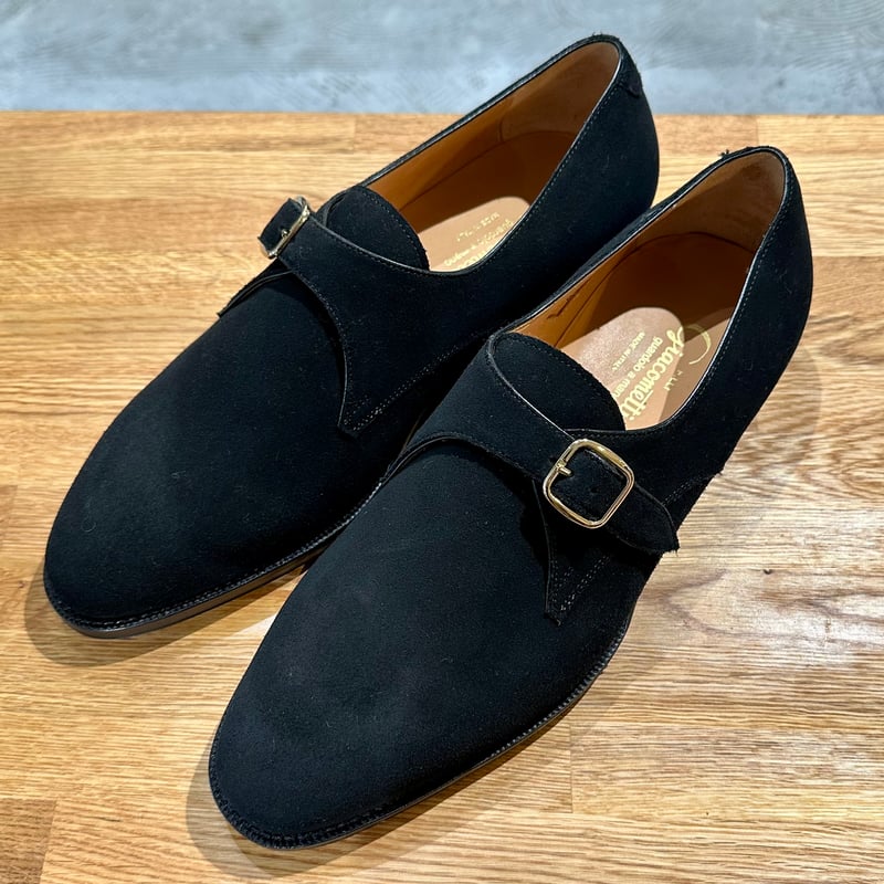 ジャコメッティ シングルモンク シューズ サイズ43 #ブラックスエード