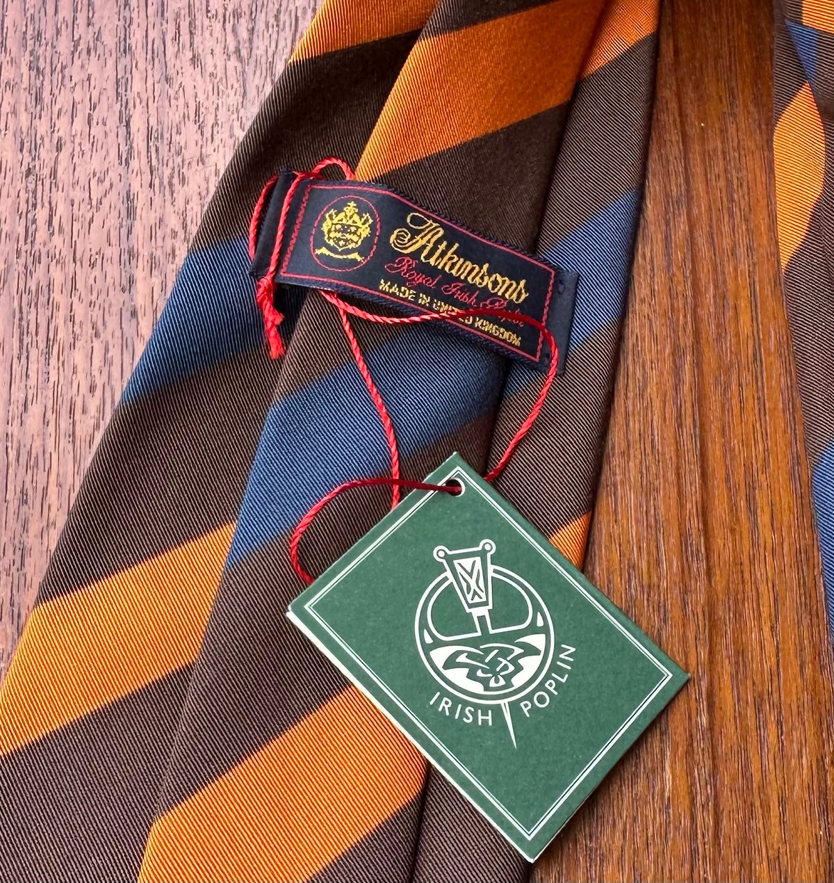 アトキンソン レジメンタルストライプ ネクタイ #ブラウン系 | Bon Vieux