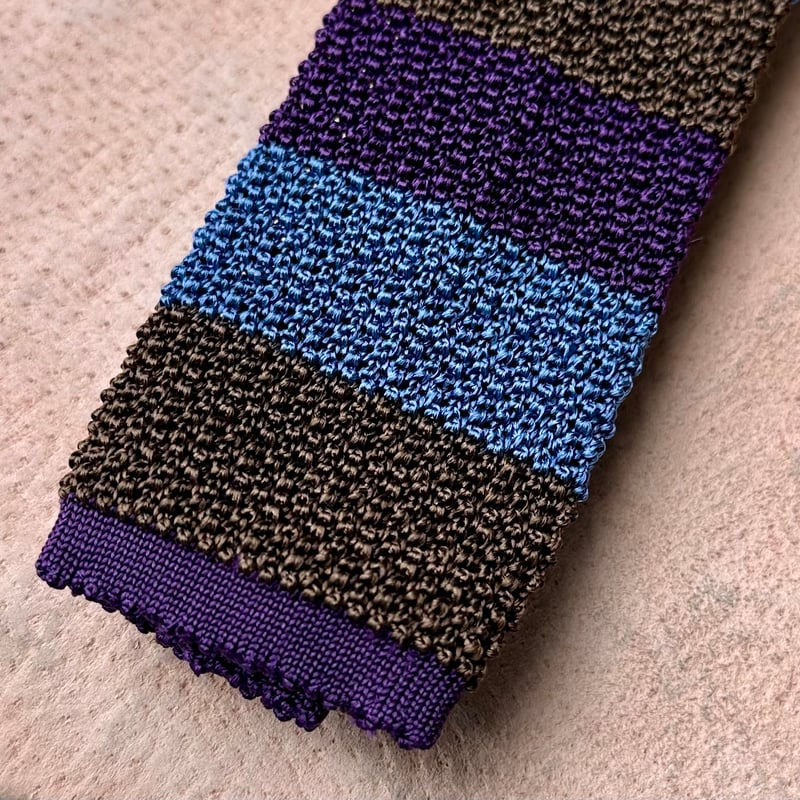 美品ASCOT　アスコット　ネクタイ　BEAMS　ニットタイ　パープル 美品ASCOT アスコット ネクタイ BEAMS ニットタイ パープル