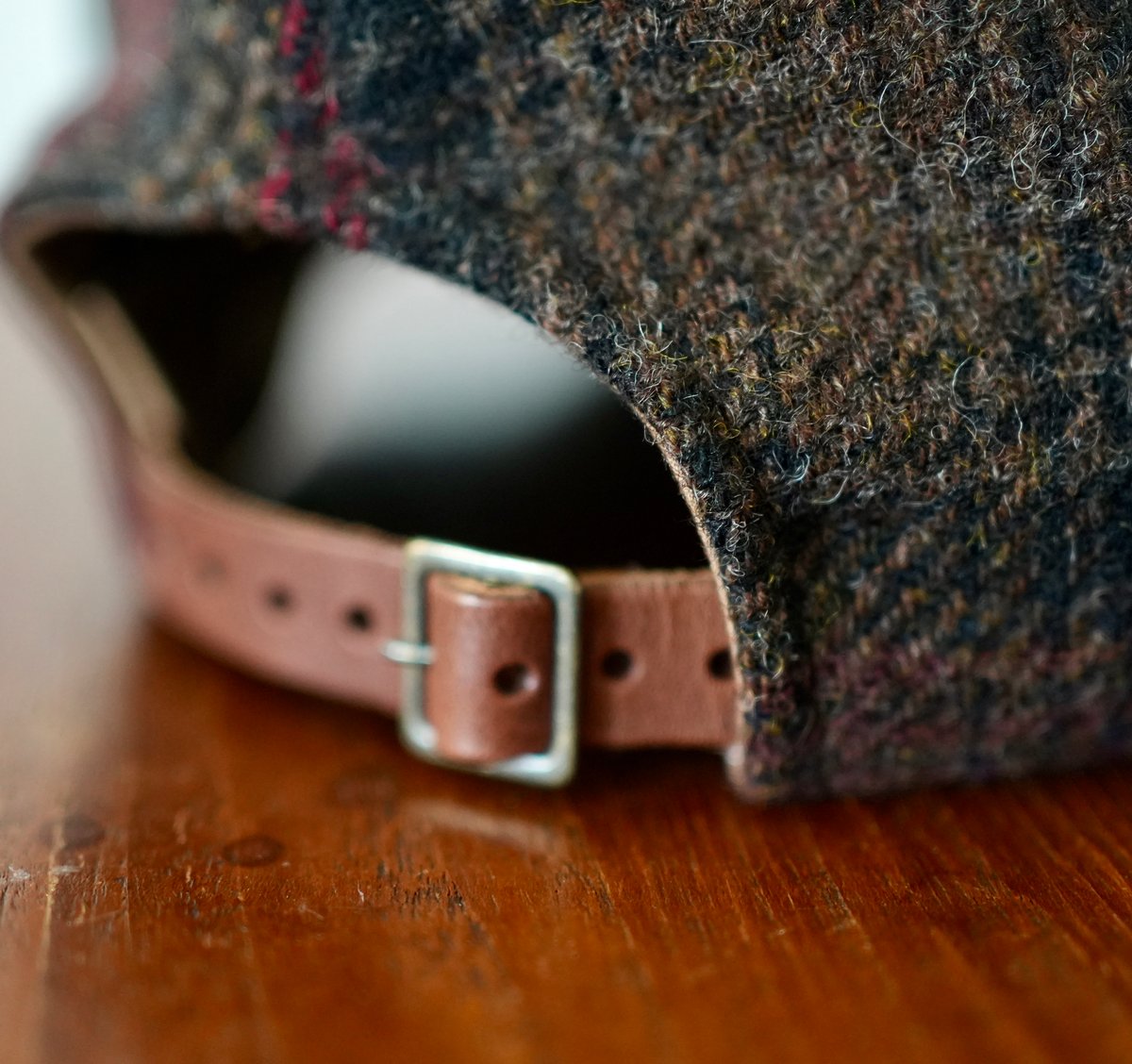 Bon Vieux ボンビュー オリジナルツイードキャップ Bon Vieux オリジナルキャップ #ブラウン•レッド系 | Bon Vieux