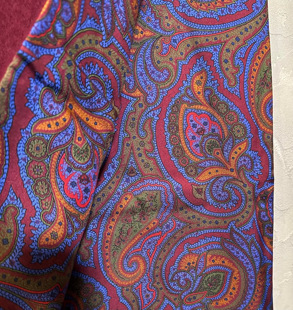 ジョンコンフォート シルク/カシミヤ ストール #ボルドー系 | Bon Vieux