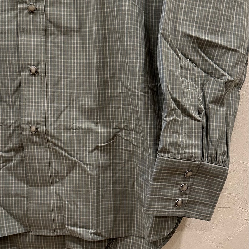 アウトオブトラッド チェック ウエスタンシャツ #グリーン系 サイズ2