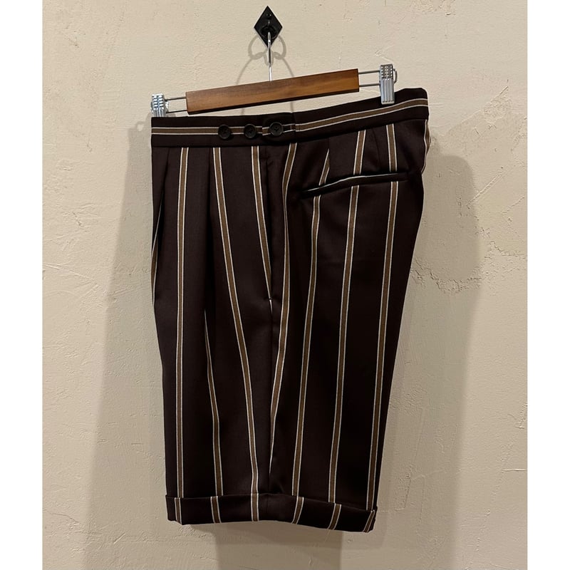 Bon Vieux オリジナル ウールストライプ ショーツ サイズL | Bon Vieux