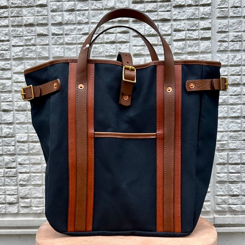 キングスレー ウォルターズ スタジオ トートバッグ #ネイビー×ブラウン