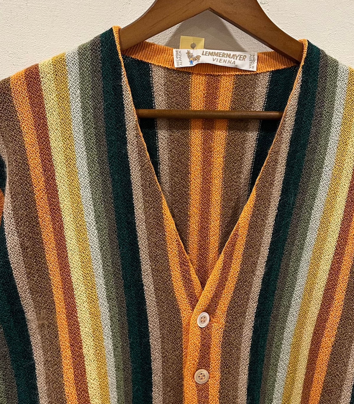 LEMMERMAYER レマメイヤー アルパカ ニットカーディガン 90'S LEMMERMAYER × MAUS & HOFFMAN HI-GAUGE ALPACA KNIT CARDIGAN