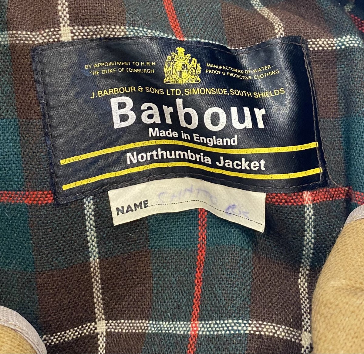 1ワラント　Barbour northumbria　ノーザンブリア