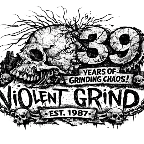 [受注生産] VIOLENT GRIND 39 ANNIVERSARY T-SHIRT (TYPE 01)