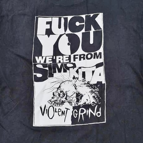 【DEAD STOCK】T-SHIRT [XL] FUCK YOU WE'RE FROM SIMOKITA