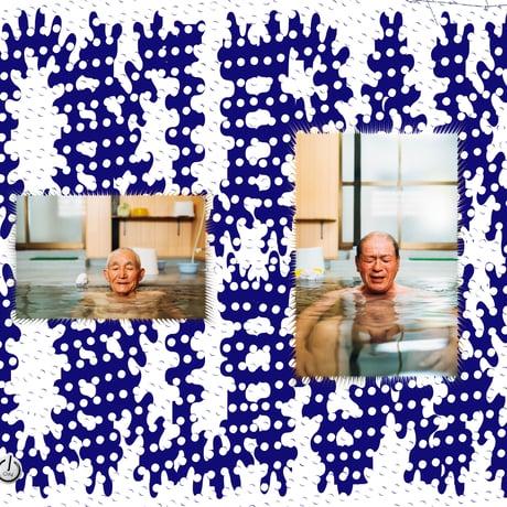Tsurutokame  POSTER(BLUE)