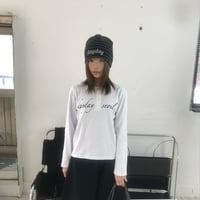 cross studs logo henry neck L/S tee