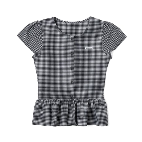 tag frill button tops