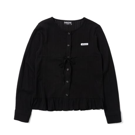 tag frill blouse