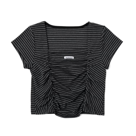 tag shirring square tops