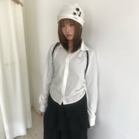tag block drawstring shirt