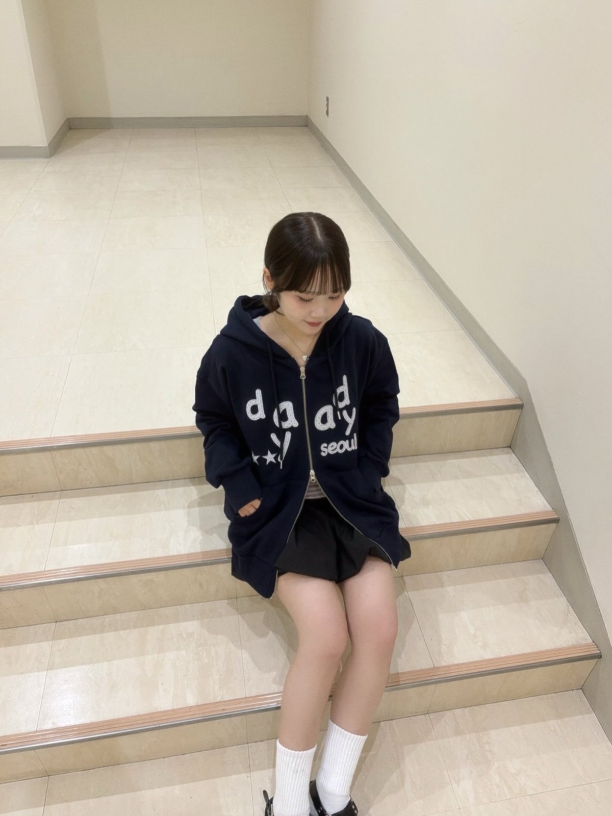School Days Chillweeb Zip-up hoodie パーカー pattern logo doublezip hoodie | DAY DAY seoul's
