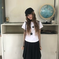 stars logo studs cropped tee