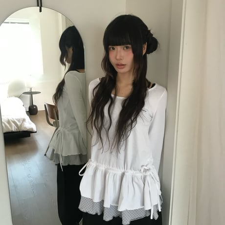 tag dot frill tops
