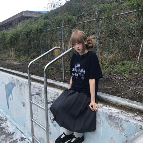 block flower logo S/S tee