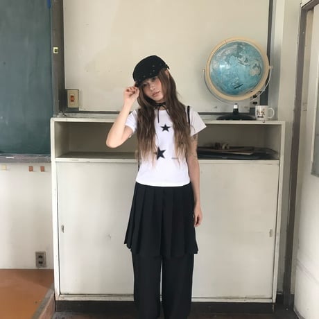 stars logo studs cropped tee