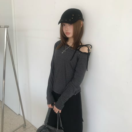 studs off shoulder tops
