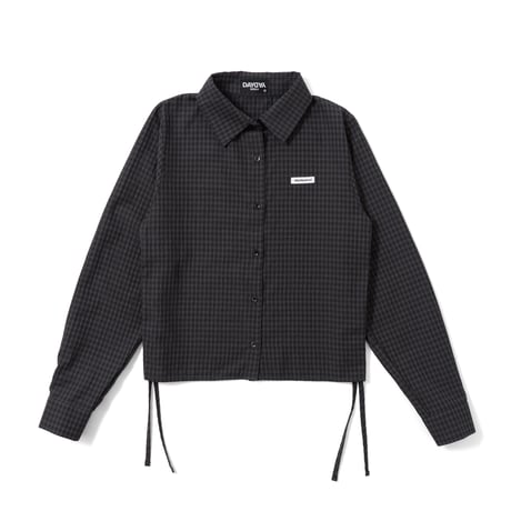 tag block drawstring shirt