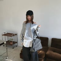 cross studs off shoulder sweatshirt