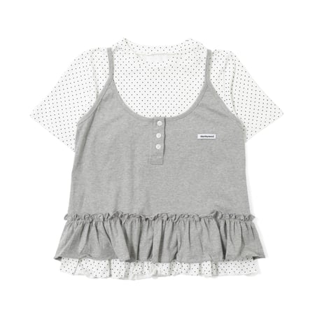 tag frill set S/S tops