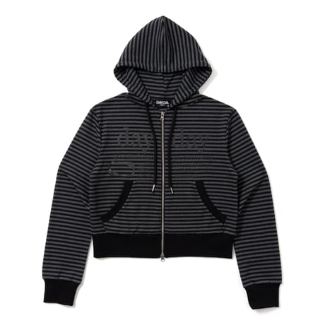 basic category logo doublezip hoodie
