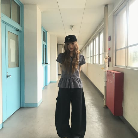 tag frill button tops