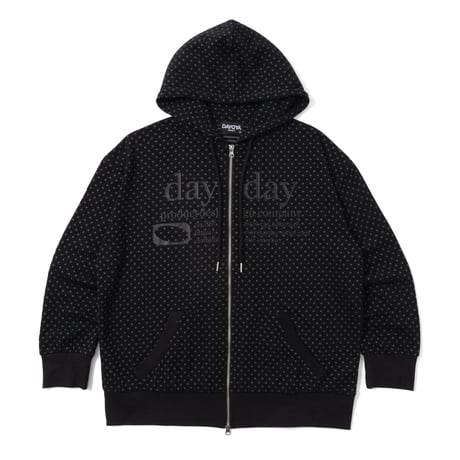 basic category logo doublezip hoodie