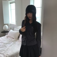 cross logo studs hoodie