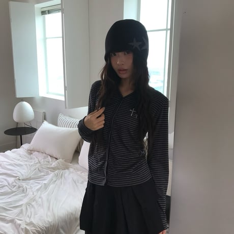cross logo studs hoodie