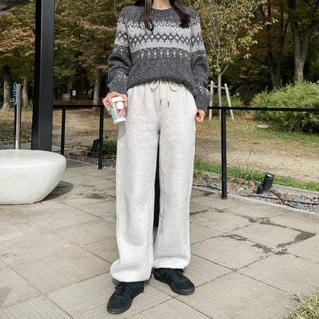 wool lining sweat pants