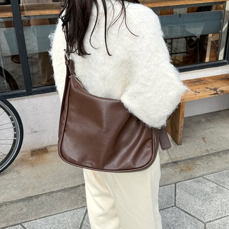 double belt shoulder bag