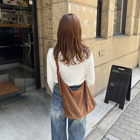 suede touch 2way shoulder bag