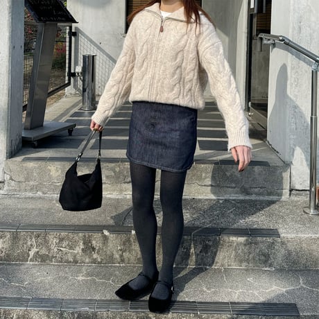 denim mini skirt