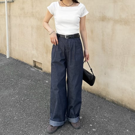 【SAMPLE SALE】2way off shoulder cut sew