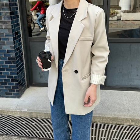【SAMPLE SALE】double button tailored jacket