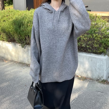 hoodie knit pullover