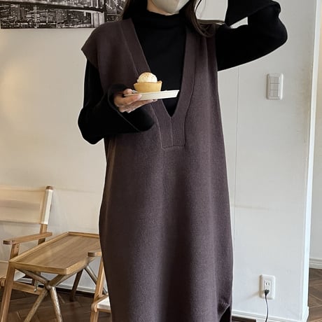flare cuffs rib knit