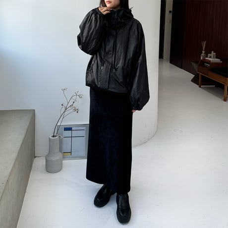 W zip hoodie blouson