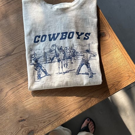 【SAMPLE SALE】"COW BOYS" logo T shirt