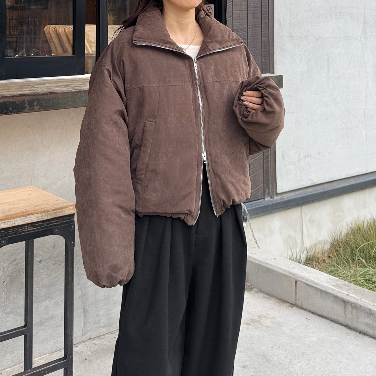 ジャケット・アウター peach peach skin short down jacket | LE MORE