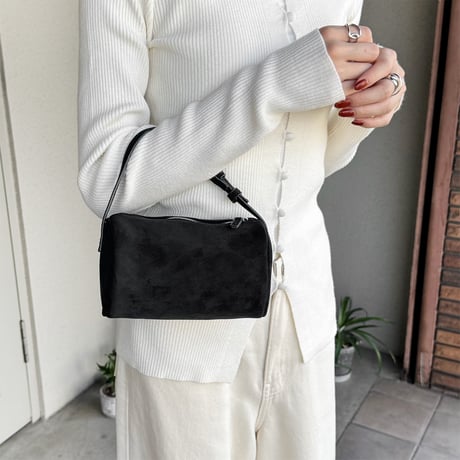 【SAMPLE SALE】mulch way square mini bag _ suede